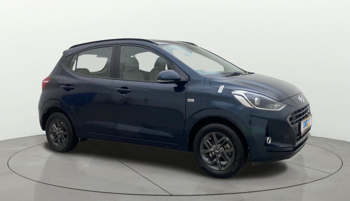 2021 Hyundai GRAND I10 NIOS SPORTZ AMT 1.2 KAPPA VTVT, Petrol, Automatic, 19,334 km, Right Front Diagonal