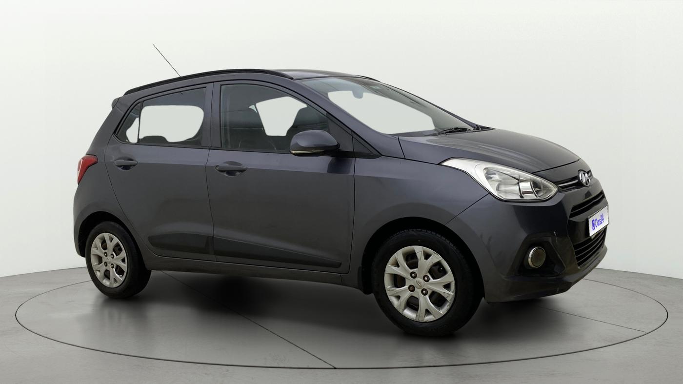 2015 Hyundai Grand i10 SPORTZ 1.2 KAPPA VTVT, Petrol, Manual, 98,620 km, Right Front Diagonal