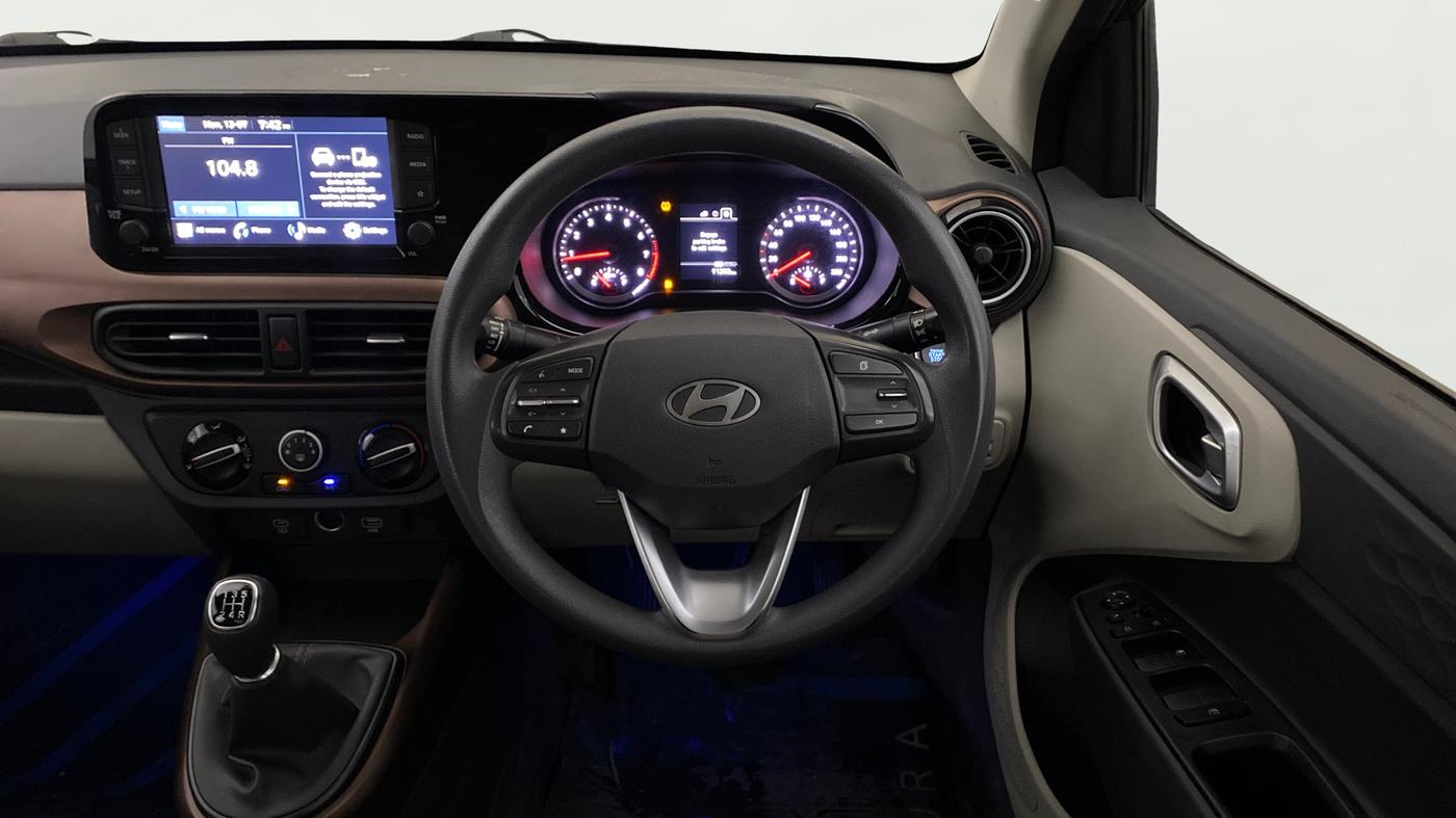 2023 Hyundai AURA SX 1.2 CNG, CNG, Manual, 91,199 km, Steering Wheel Close Up