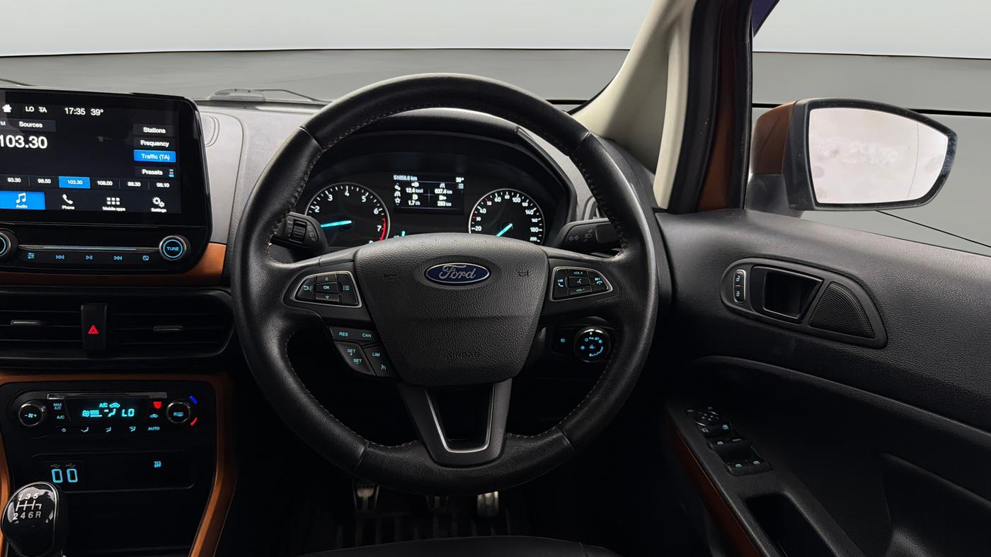 2018 Ford Ecosport TITANIUM 1.0L ECOBOOST SPORTS(SUNROOF), Petrol, Manual, 51,647 km, Steering Wheel Close Up
