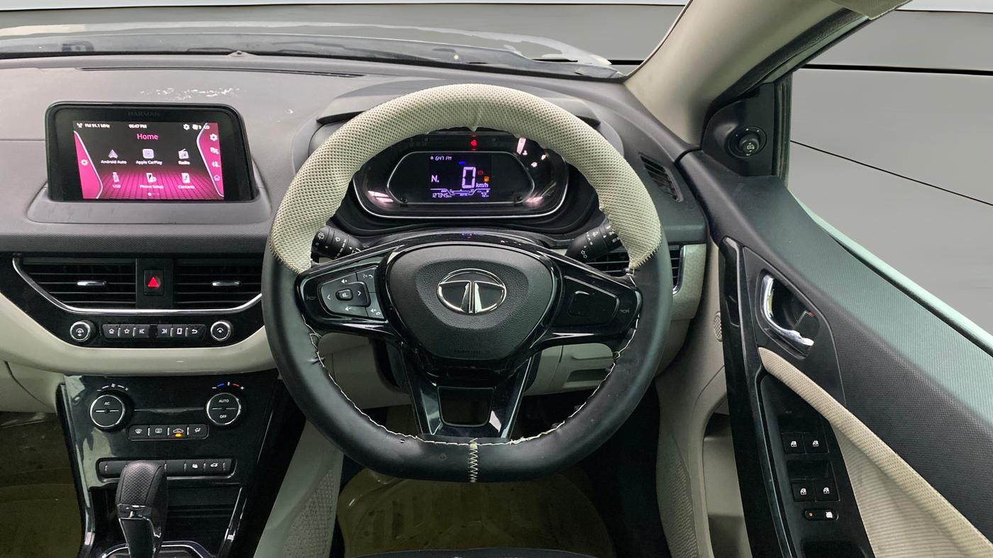 2020 Tata NEXON XZA PLUS PETROL, Petrol, Automatic, 1,27,344 km, Steering Wheel Close Up
