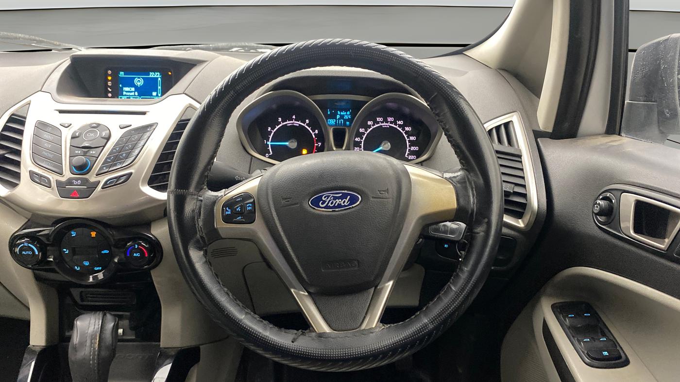 2014 Ford Ecosport TITANIUM 1.5L PETROL AT, Petrol, Automatic, 82,117 km, Steering Wheel Close Up