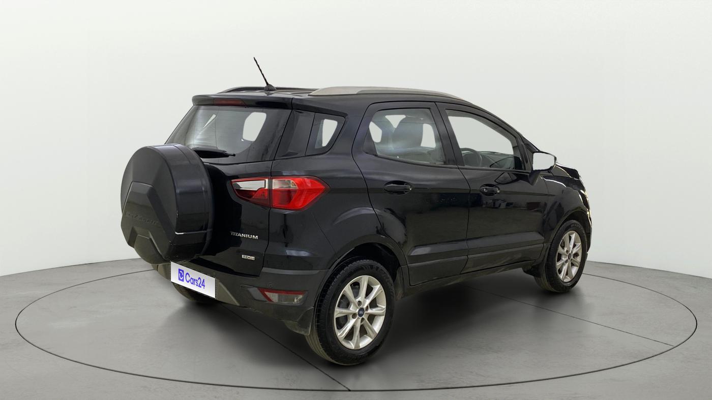 2017 Ford Ecosport TITANIUM 1.5L DIESEL, Diesel, Manual, 1,00,638 km, Right Back Diagonal