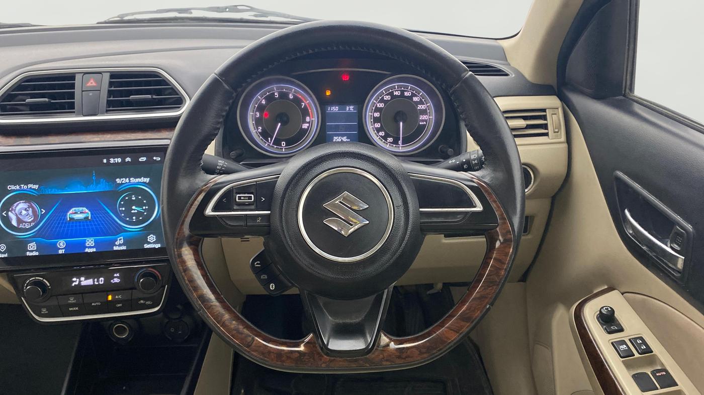 2019 Maruti Dzire ZXI, Petrol, Manual, 35,642 km, Steering Wheel Close Up