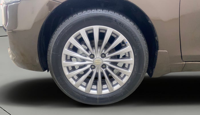 2018 Maruti Ciaz ALPHA  AT 1.4  PETROL, Petrol, Automatic, 1,10,082 km, Left Front Wheel