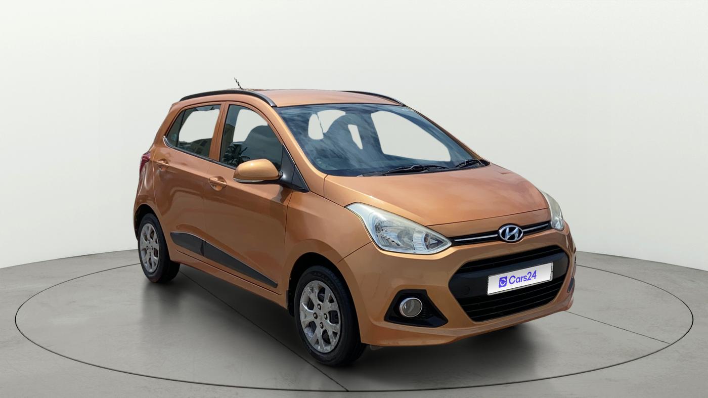 2016 Hyundai Grand i10 SPORTZ 1.2 KAPPA VTVT, Petrol, Manual, 69,437 km, Right Front Diagonal