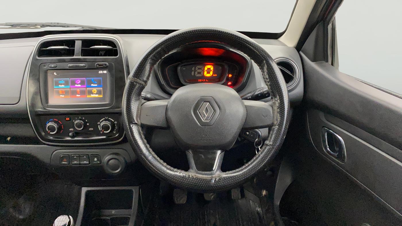 2018 Renault Kwid RXT 1.0 (O), Petrol, Manual, 56,430 km, Steering Wheel Close Up