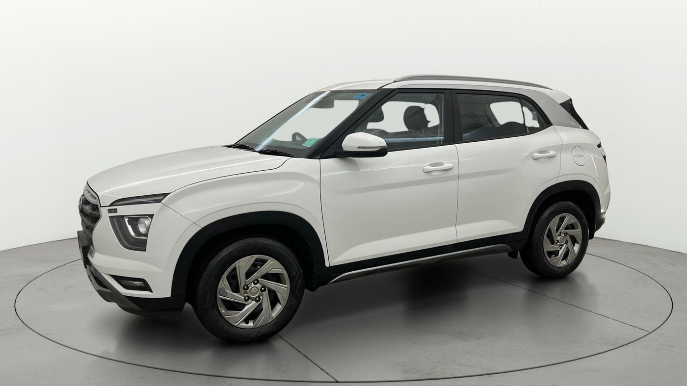 2021 Hyundai Creta EX 1.5 PETROL, Petrol, Manual, 1,13,971 km, Left Front Diagonal