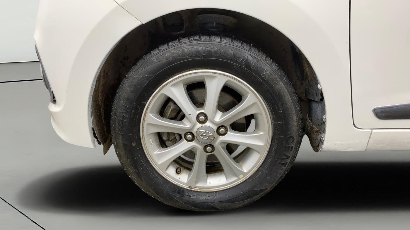 2015 Hyundai Grand i10 ASTA AT 1.2 KAPPA VTVT, Petrol, Automatic, 81,158 km, Left Front Wheel