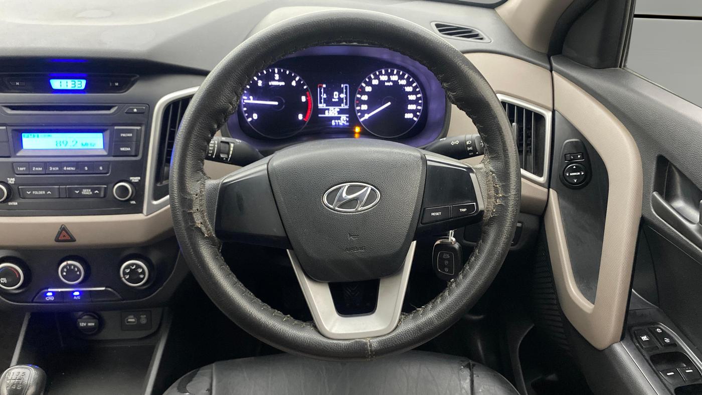 2017 Hyundai Creta E PLUS 1.4 DIESEL, Diesel, Manual, 67,715 km, Steering Wheel Close Up