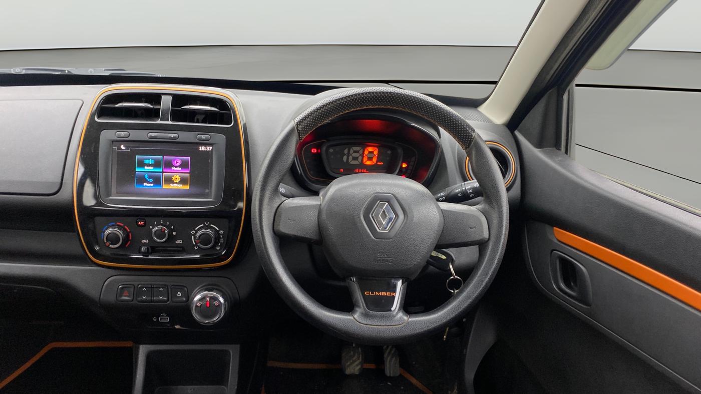 2019 Renault Kwid CLIMBER 1.0 AMT, Petrol, Automatic, 19,369 km, Steering Wheel Close Up