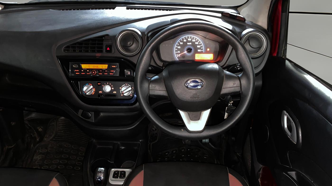 2018 Datsun Redi Go S 1.0 AMT, Petrol, Automatic, 24,342 km, Steering Wheel Close Up