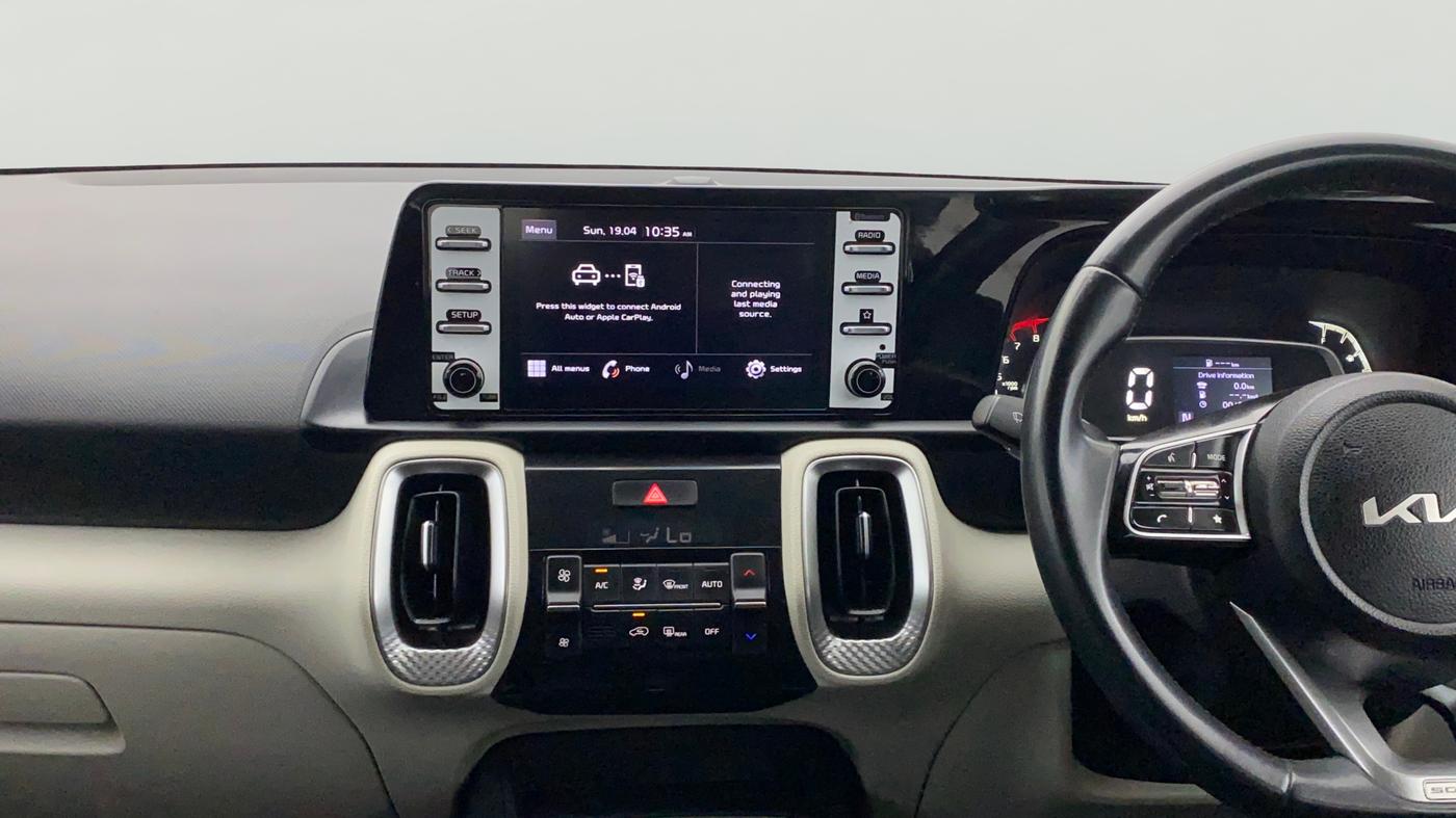 2021 KIA SONET HTX 1.0 IMT, Petrol, Manual, 1,04,326 km, Air Conditioner