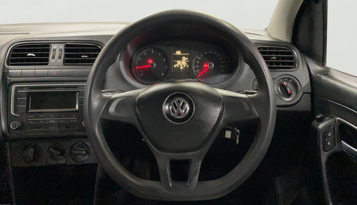 2018 Volkswagen Ameo COMFORTLINE 1.0L, Petrol, Manual, 1,06,101 km, Steering Wheel Close Up