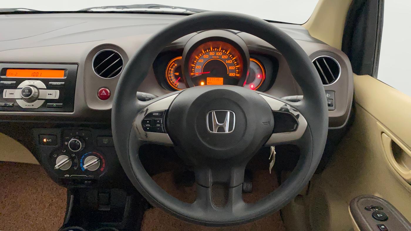 2013 Honda Brio S MT, Petrol, Manual, 97,701 km, Steering Wheel Close Up