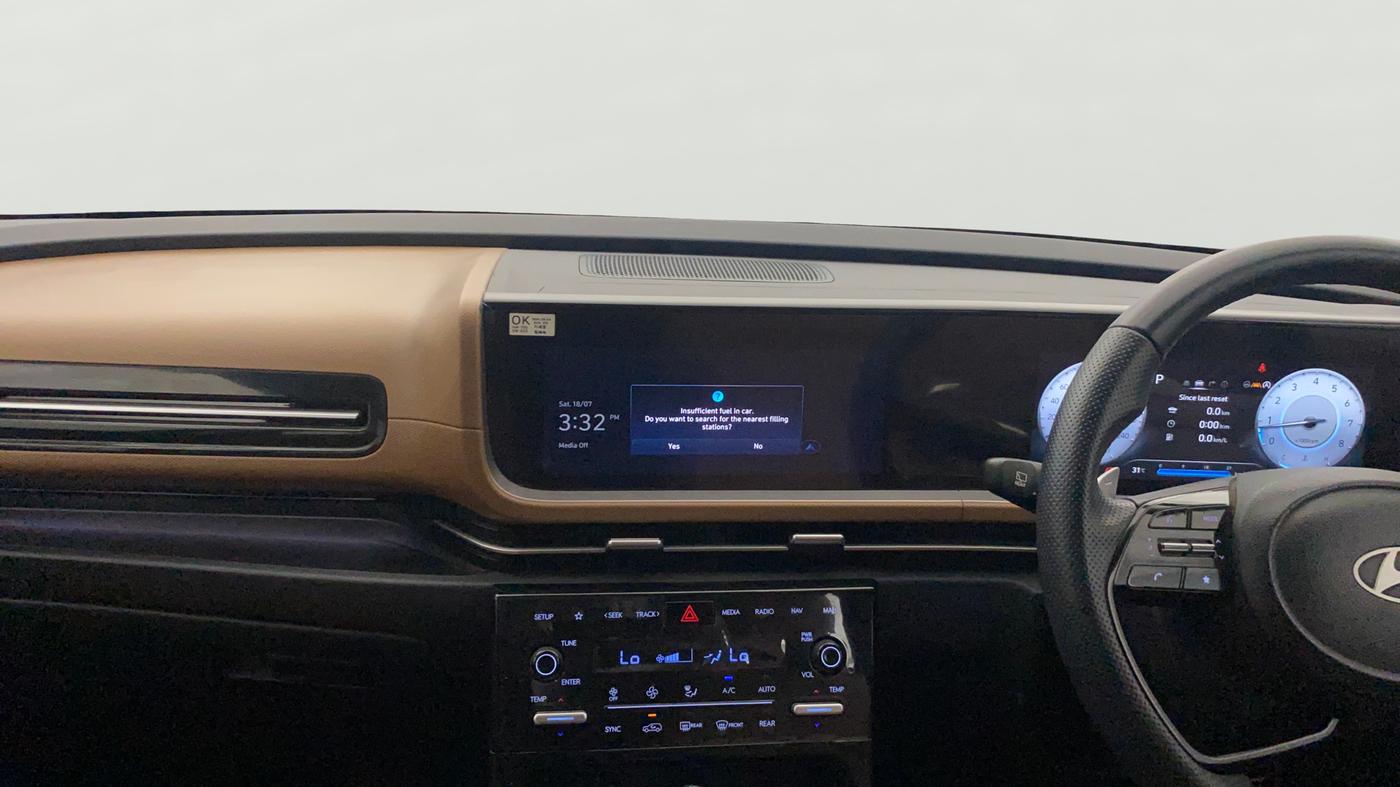 2024 Hyundai ALCAZAR Signature 7 STR 1.5 Turbo GDi Petrol DCT, Petrol, Automatic, 18,667 km, Air Conditioner