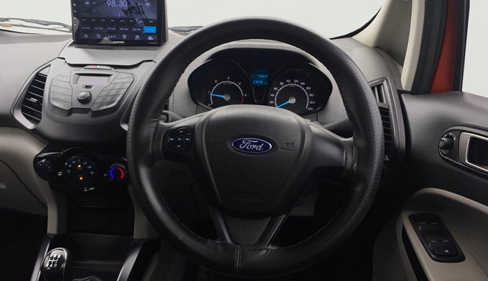 2017 Ford Ecosport TREND 1.5L DIESEL, Diesel, Manual, 1,23,476 km, Steering Wheel Close Up