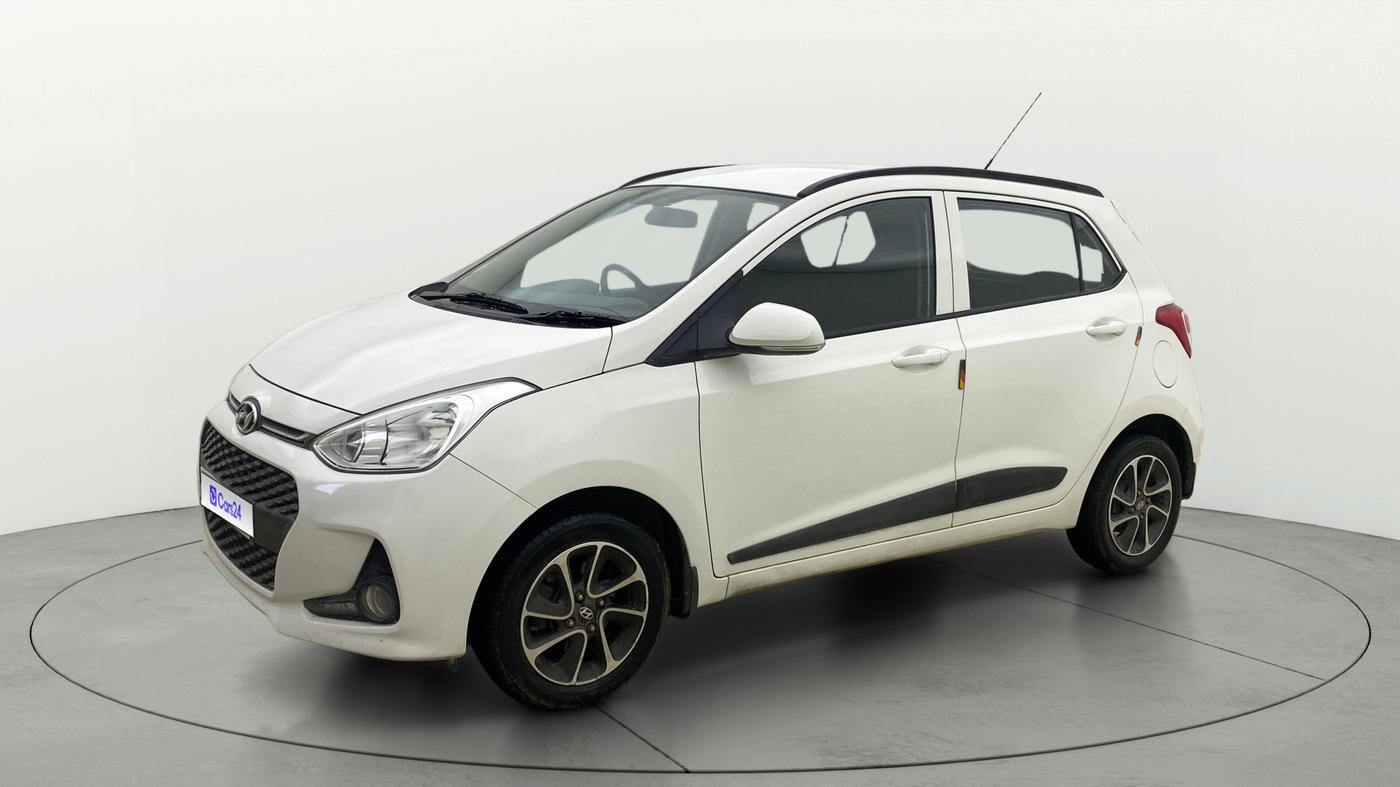 2017 Hyundai Grand i10 SPORTZ (O) AT 1.2 KAPPA VTVT, Petrol, Automatic, 34,422 km, Left Front Diagonal