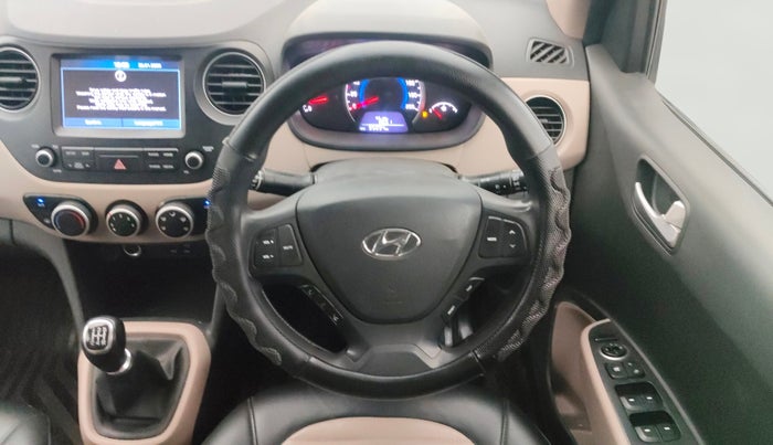 2017 Hyundai Grand i10 SPORTZ (O) 1.2 KAPPA VTVT, Petrol, Manual, 95,064 km, Steering Wheel Close Up
