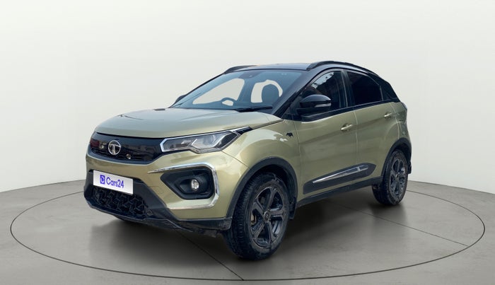 2022 Tata NEXON XZ PLUS (PREMIUM) KAZIRANGA PETROL, CNG, Manual, 97,980 km, Left Front Diagonal