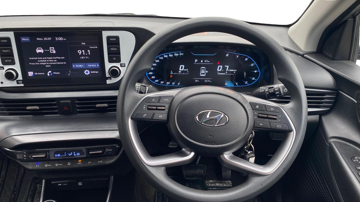 2022 Hyundai NEW I20 Sportz 1.2 IVT, Petrol, Automatic, 2,609 km, Steering Wheel Close Up