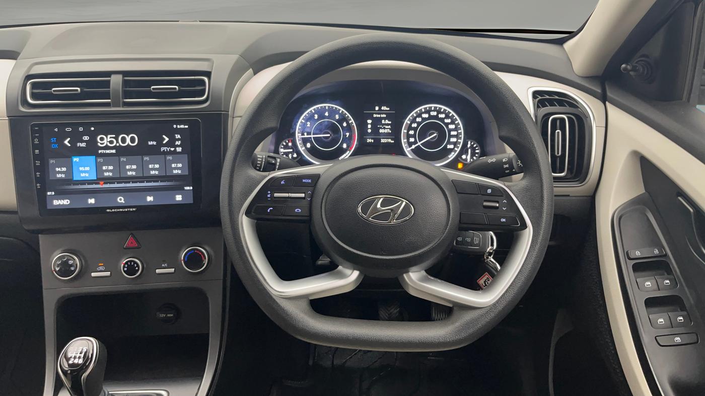 2022 Hyundai Creta E 1.5 PETROL, Petrol, Manual, 32,317 km, Steering Wheel Close Up