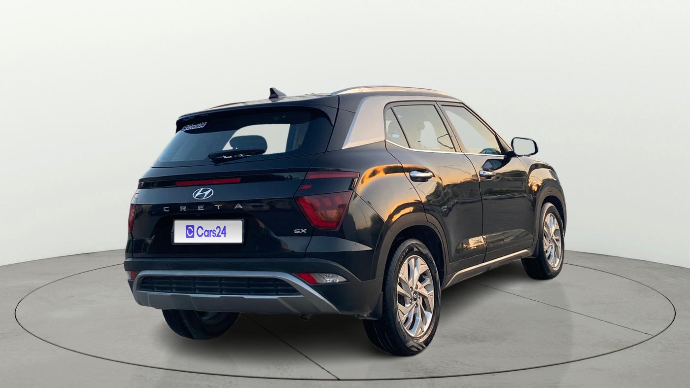 2021 Hyundai Creta SX IVT 1.5 PETROL, Petrol, Automatic, 1,17,634 km, Right Back Diagonal