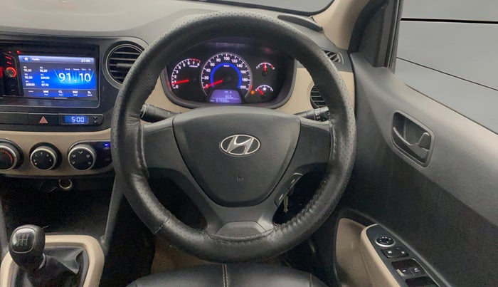 2015 Hyundai Grand i10 MAGNA 1.2 KAPPA VTVT, Petrol, Manual, 57,466 km, Steering Wheel Close Up