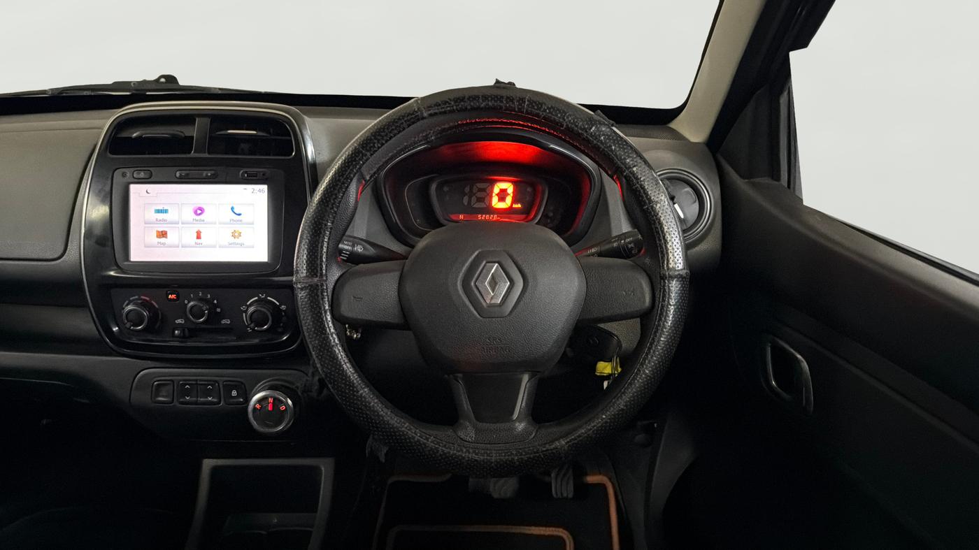 2018 Renault Kwid RXT 1.0 AMT (O), Petrol, Automatic, 52,819 km, Steering Wheel Close Up