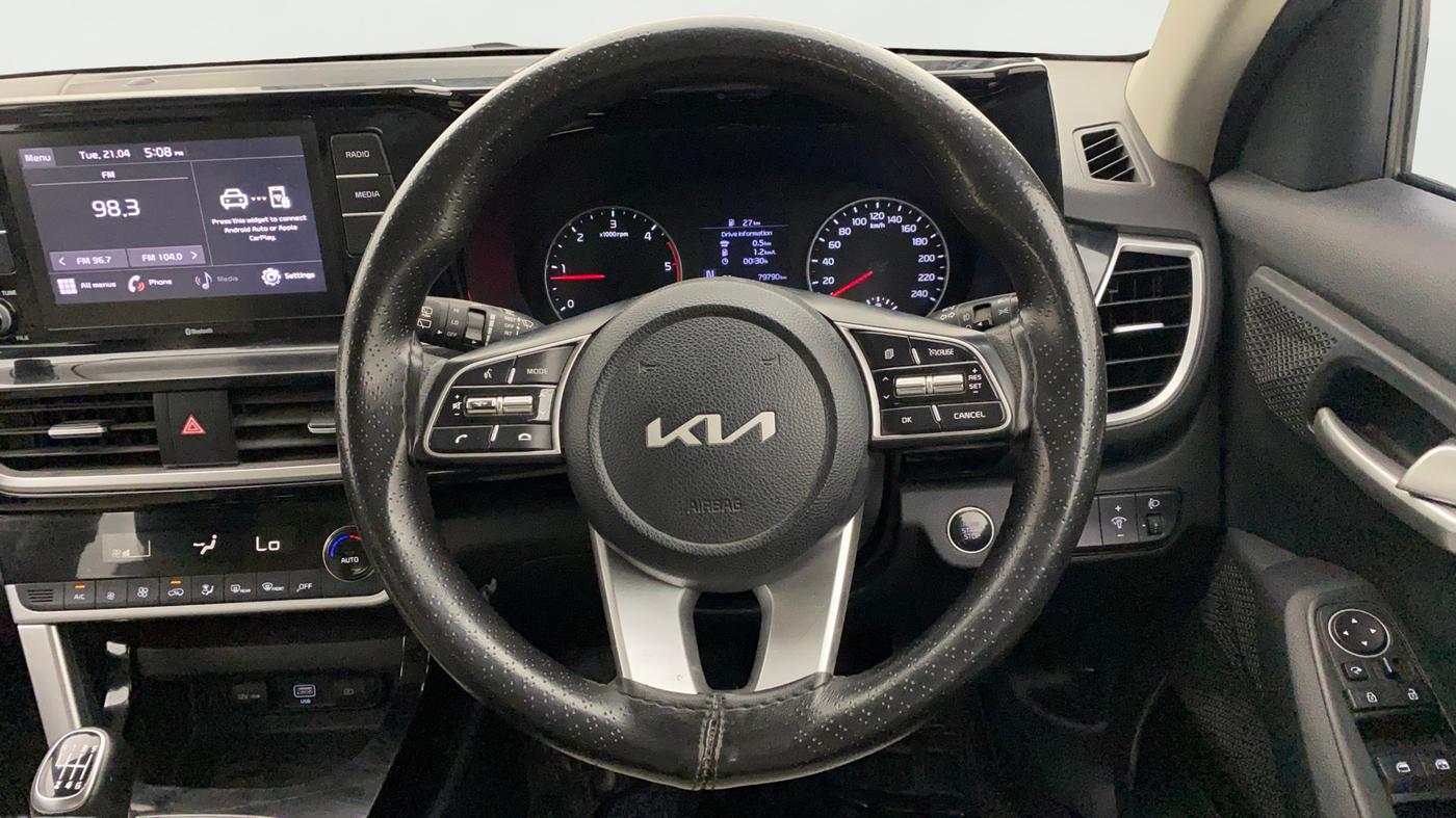 2023 KIA SELTOS HTK PLUS 1.5 DIESEL IMT, Diesel, Manual, 79,743 km, Steering Wheel Close Up