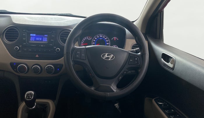 2014 Hyundai Grand i10 ASTA (O) 1.2 KAPPA VTVT, CNG, Manual, 75,911 km, Steering Wheel Close Up