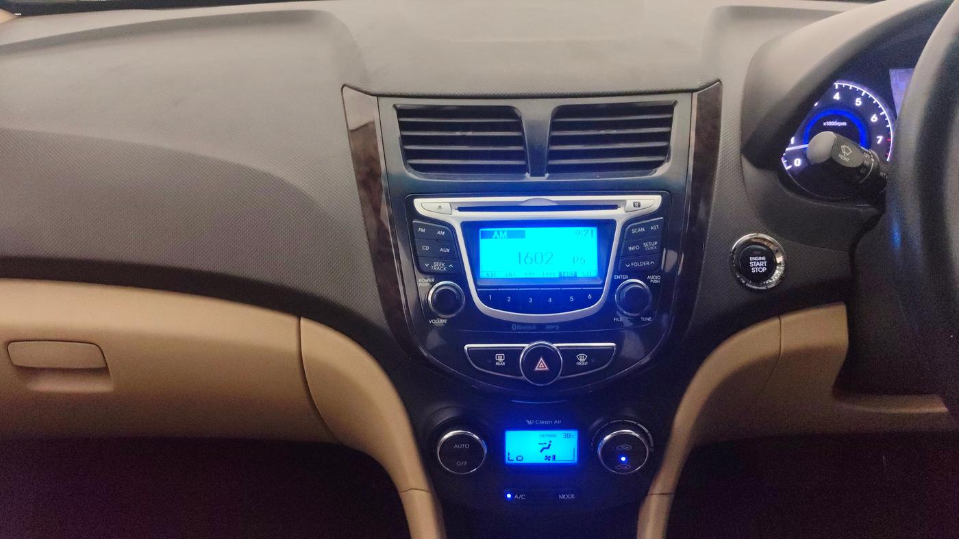 2013 Hyundai Verna FLUIDIC 1.6 VTVT SX OPT AT, Petrol, Automatic, 80,095 km, Air Conditioner