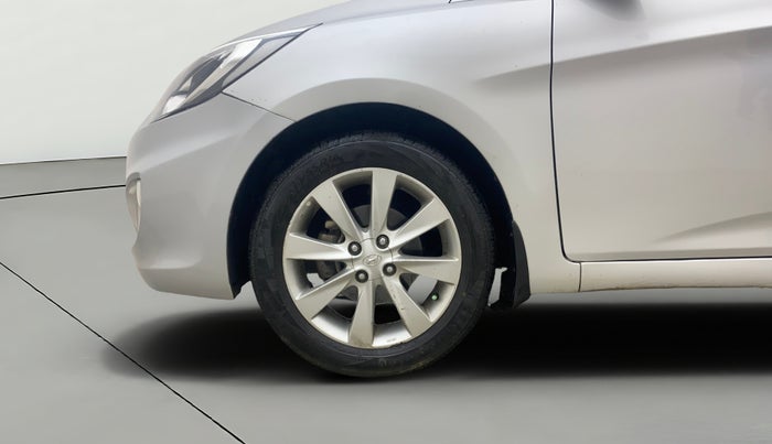 2013 Hyundai Verna FLUIDIC 1.6 VTVT SX OPT AT, Petrol, Automatic, 86,324 km, Left Front Wheel