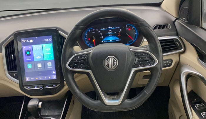 2021 MG HECTOR SHARP 1.5 PETROL CVT, Petrol, Automatic, 1,35,187 km, Steering Wheel Close Up