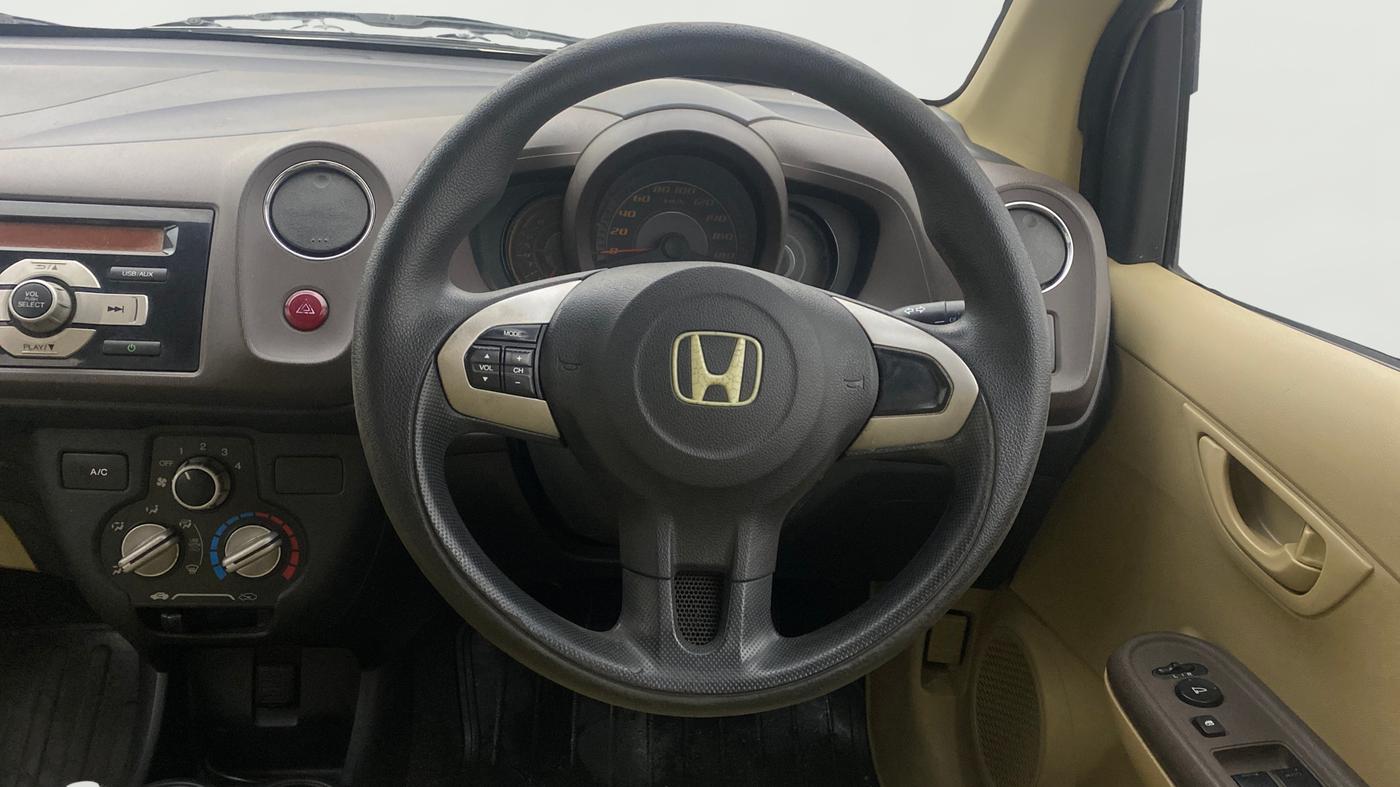 2013 Honda Amaze 1.2L I-VTEC S, Petrol, Manual, 97,428 km, Steering Wheel Close Up
