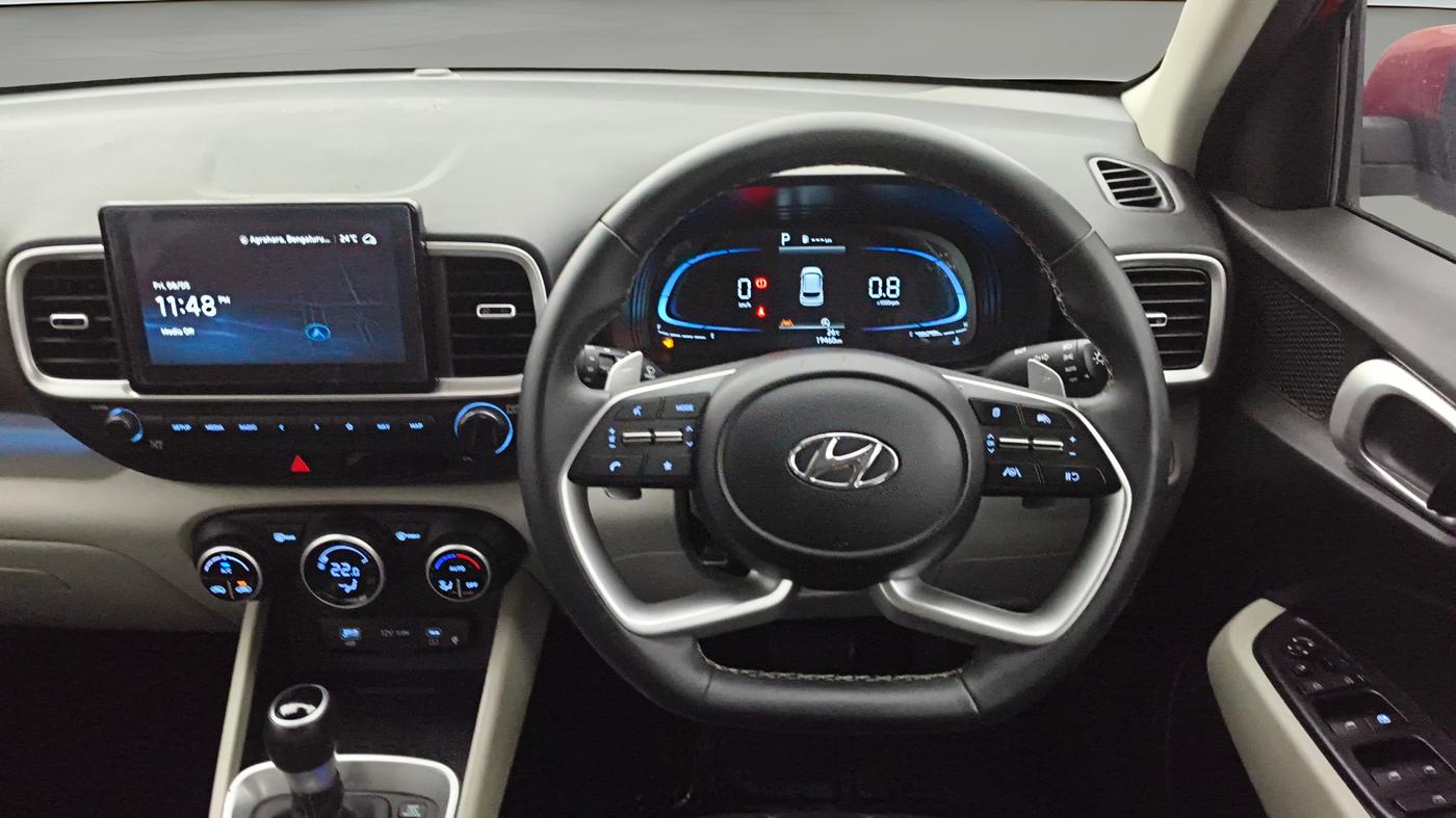 2023 Hyundai VENUE SX (O) 1.0 TURBO DCT, Petrol, Automatic, 19,423 km, Steering Wheel Close Up