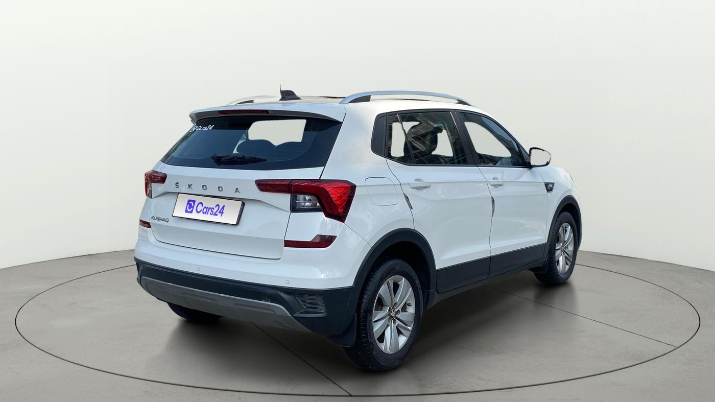 2022 Skoda KUSHAQ AMBITION 1.0L TSI AT, Petrol, Automatic, 72,030 km, Right Back Diagonal