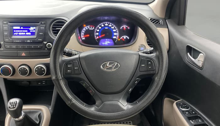 2015 Hyundai Grand i10 ASTA 1.2 KAPPA VTVT, Petrol, Manual, 75,522 km, Steering Wheel Close Up