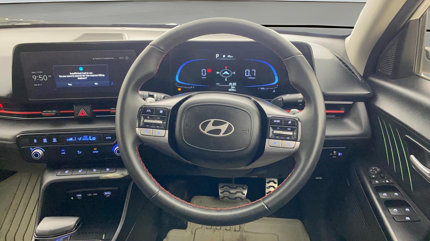 2025 Hyundai Verna SX (O) 1.5 TURBO PETROL DCT, Petrol, Automatic, 6,235 km, Steering Wheel Close Up