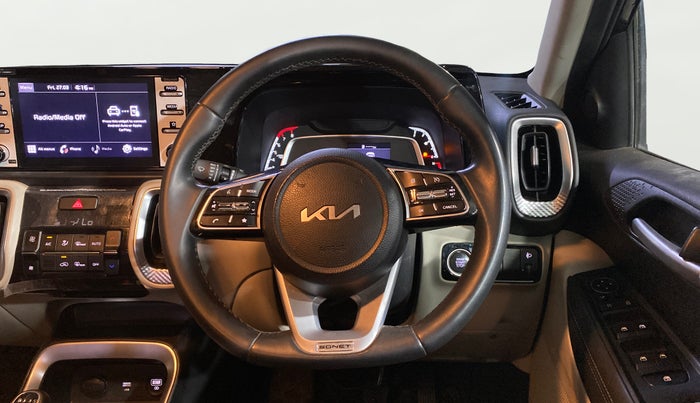 2021 KIA SONET HTX 1.0 IMT, Petrol, Manual, 27,603 km, Steering Wheel Close Up
