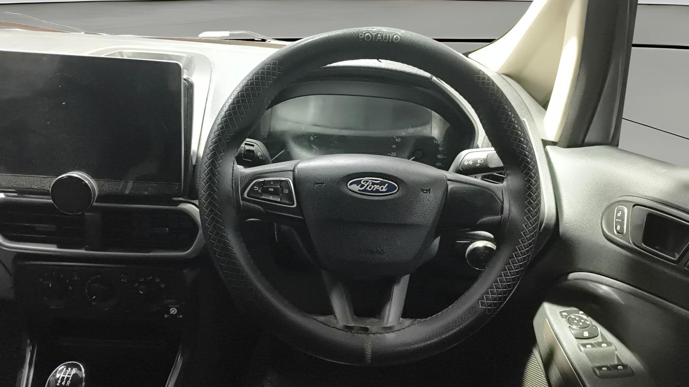 2017 Ford Ecosport AMBIENTE 1.5L PETROL, CNG, Manual, 98,652 km, Steering Wheel Close Up