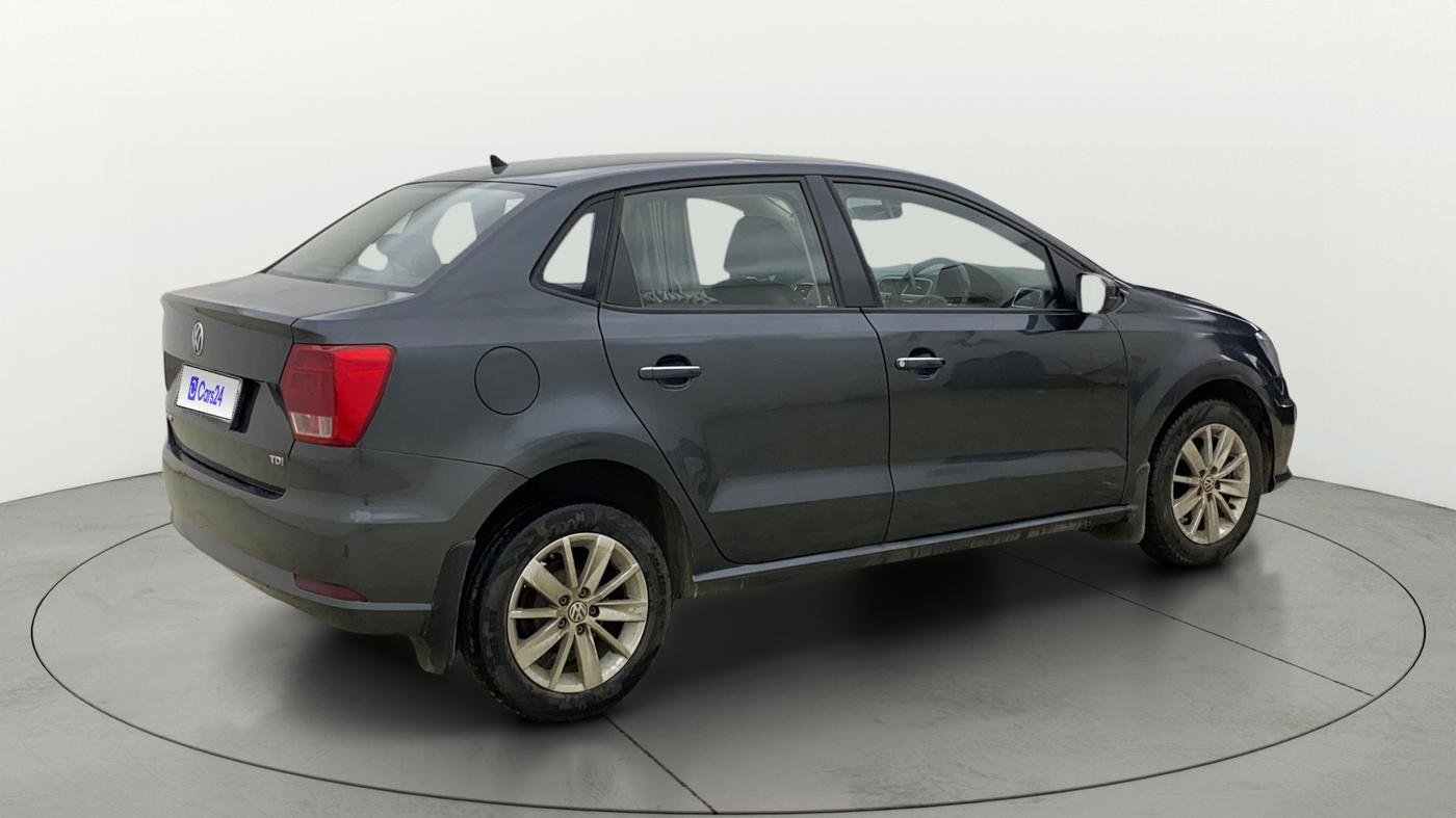 2017 Volkswagen Ameo HIGHLINE DSG 1.5 DIESEL , Diesel, Automatic, 1,19,264 km, Right Back Diagonal