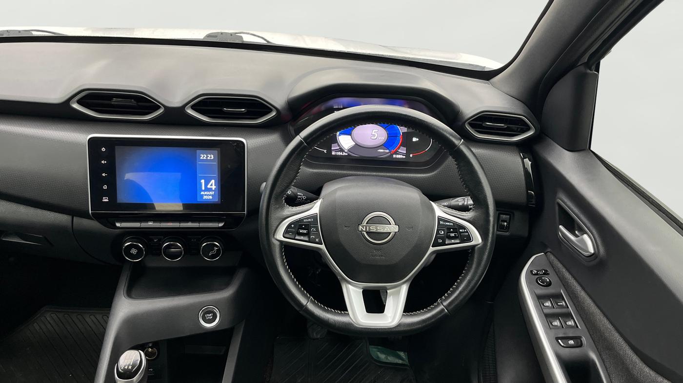2021 Nissan MAGNITE XV PREMIUM TURBO (O), Petrol, Manual, 51,888 km, Steering Wheel Close Up