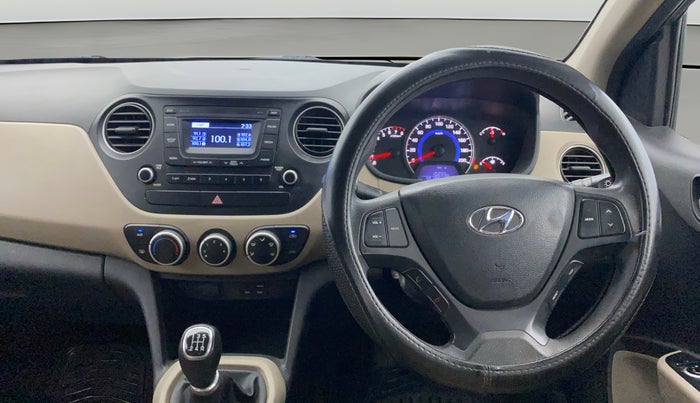 2016 Hyundai Grand i10 SPORTZ 1.2 KAPPA VTVT, Petrol, Manual, 36,091 km, Steering Wheel Close Up