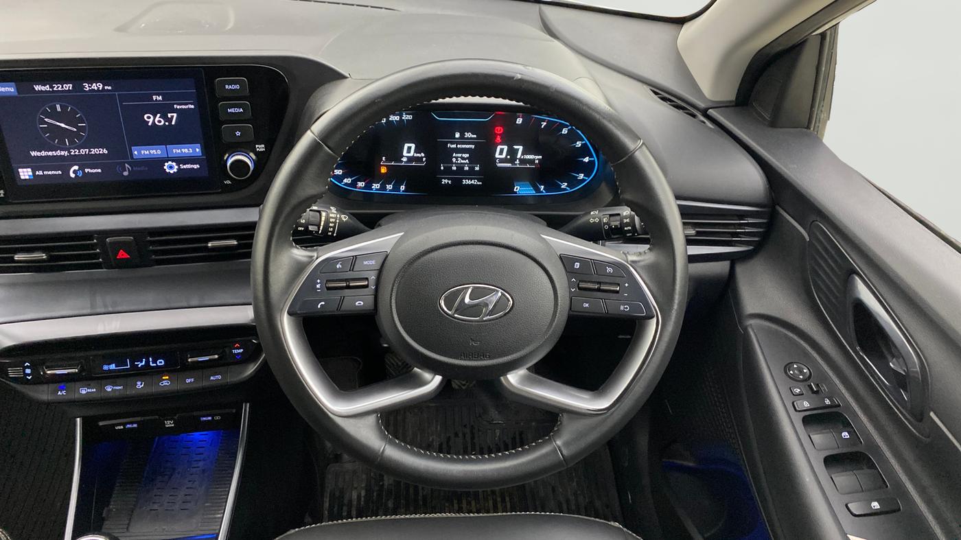2023 Hyundai NEW I20 ASTA 1.2 MT, Petrol, Manual, 33,642 km, Steering Wheel Close Up