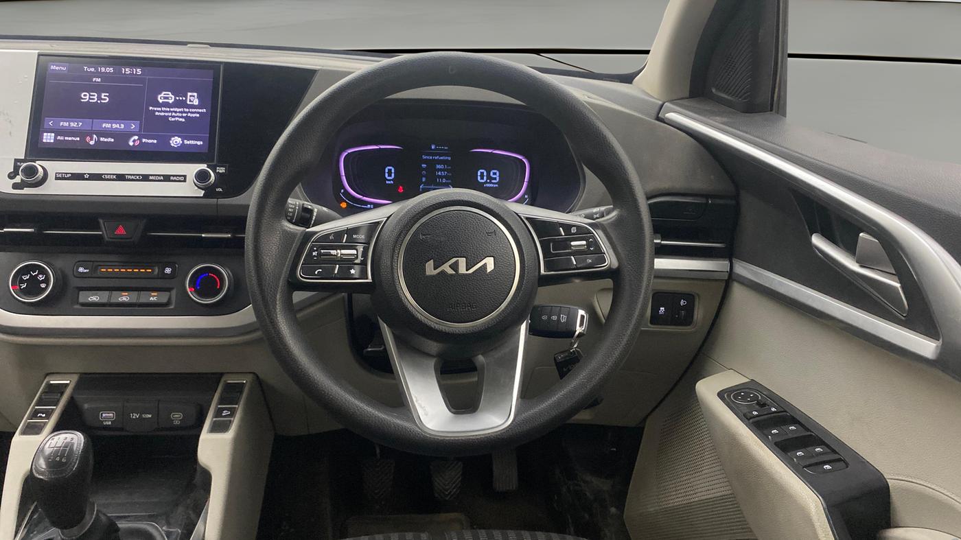 2022 KIA CARENS PRESTIGE 1.4 PETROL 7 STR, Petrol, Manual, 58,513 km, Steering Wheel Close Up
