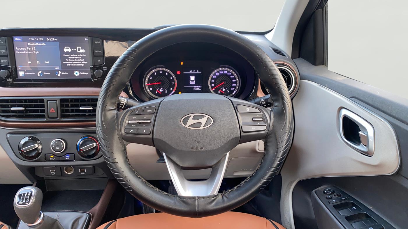 2024 Hyundai AURA SX 1.2 CNG, CNG, Manual, 36,615 km, Steering Wheel Close Up