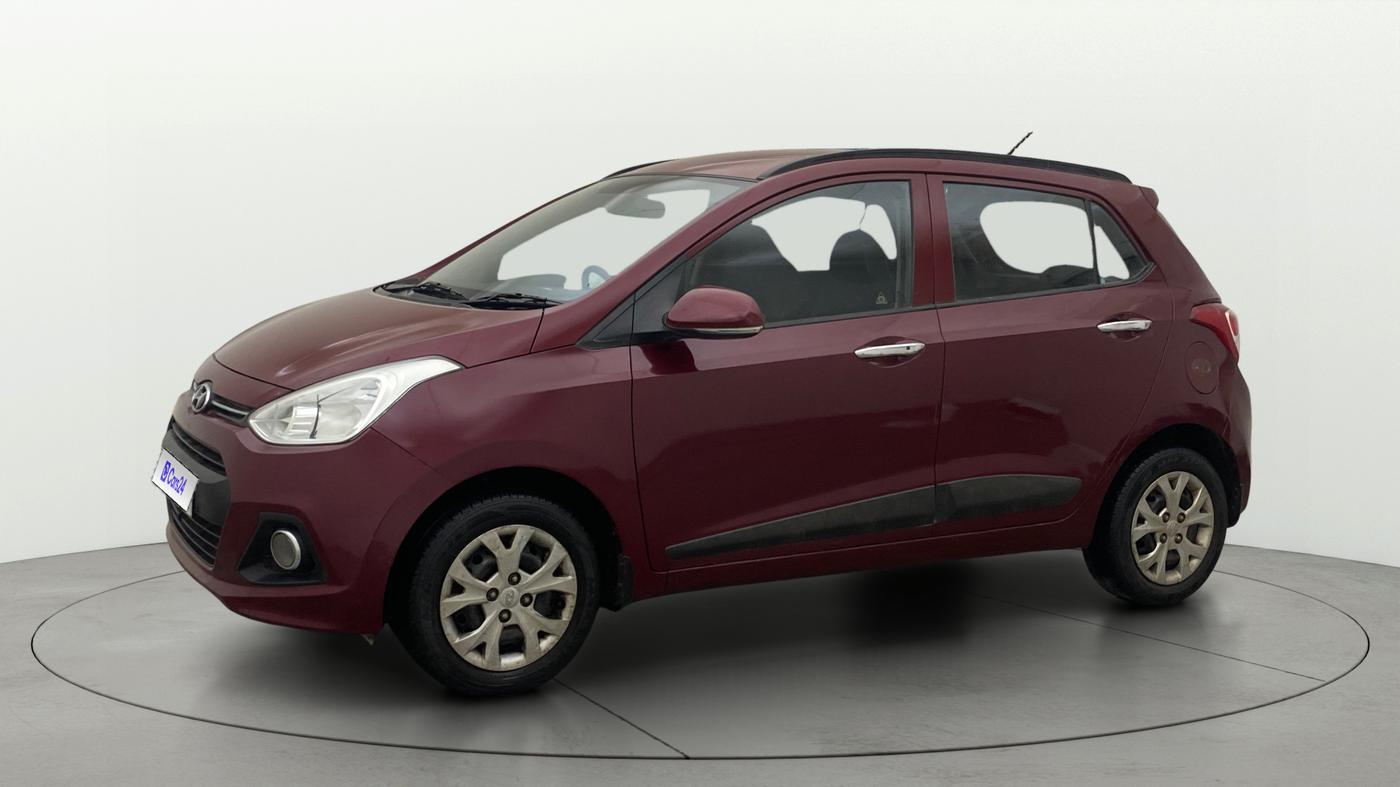 2014 Hyundai Grand i10 SPORTZ 1.2 KAPPA VTVT, Petrol, Manual, 77,670 km, Left Front Diagonal