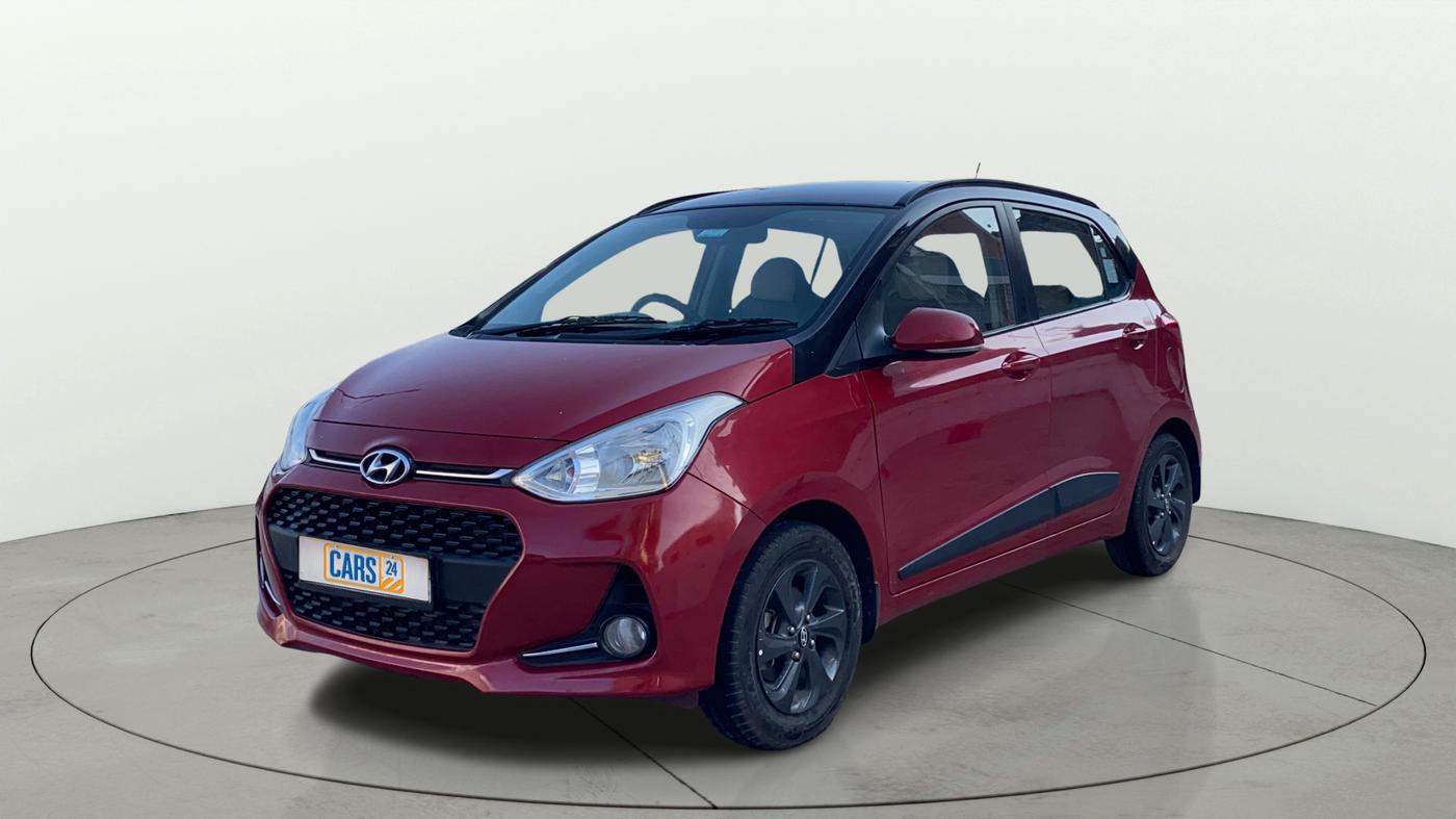 2018 Hyundai Grand i10 SPORTZ 1.2 KAPPA VTVT DUAL TONE, CNG, Manual, 65,571 km, Left Front Diagonal