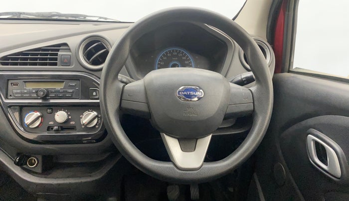 2018 Datsun Redi Go S 1.0 AMT, Petrol, Automatic, 15,233 km, Steering Wheel Close Up